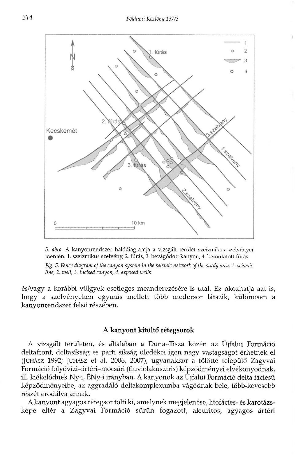 Ez okozhatja azt is, hogy a szelvényeken egymás mellett több medersor látszik, különösen a kanyonrendszer felső részében.