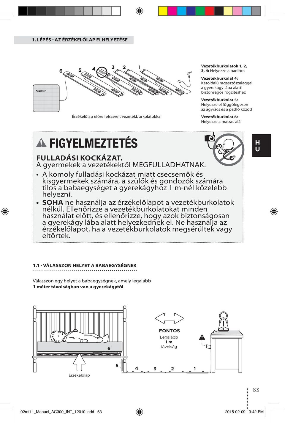 A gyermekek a vezetékektől MEGFULLADHATNAK.