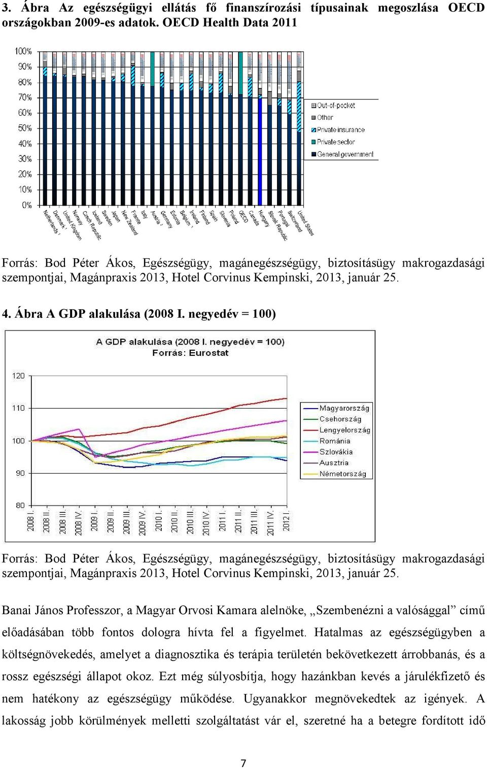 Ábra A GDP alakulása (2008 I.