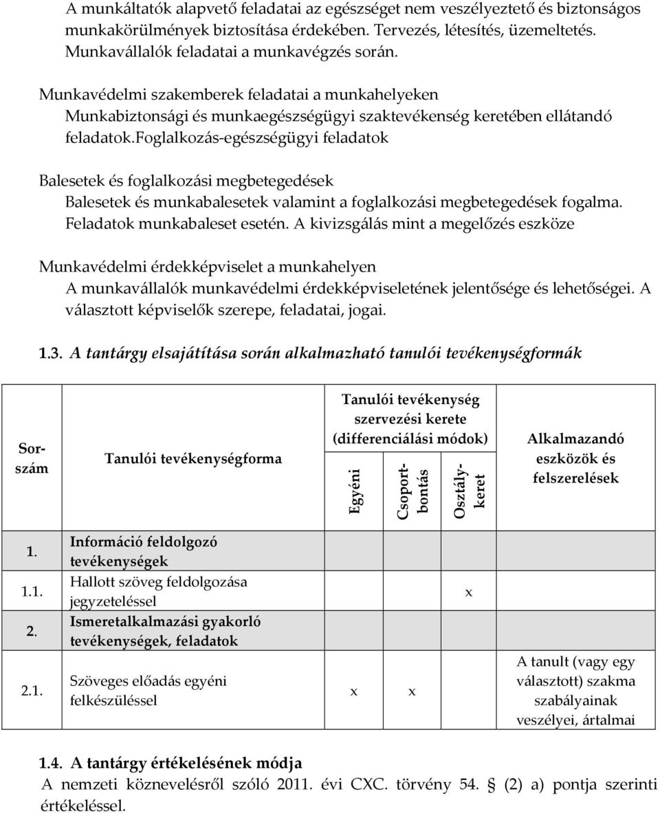 foglalkozás-egészségügyi feladatok Balesetek és foglalkozási megbetegedések Balesetek és munkabalesetek valamint a foglalkozási megbetegedések fogalma. Feladatok munkabaleset esetén.