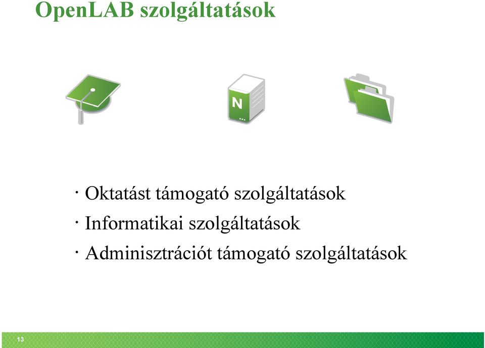 szolgáltatások Informatikai