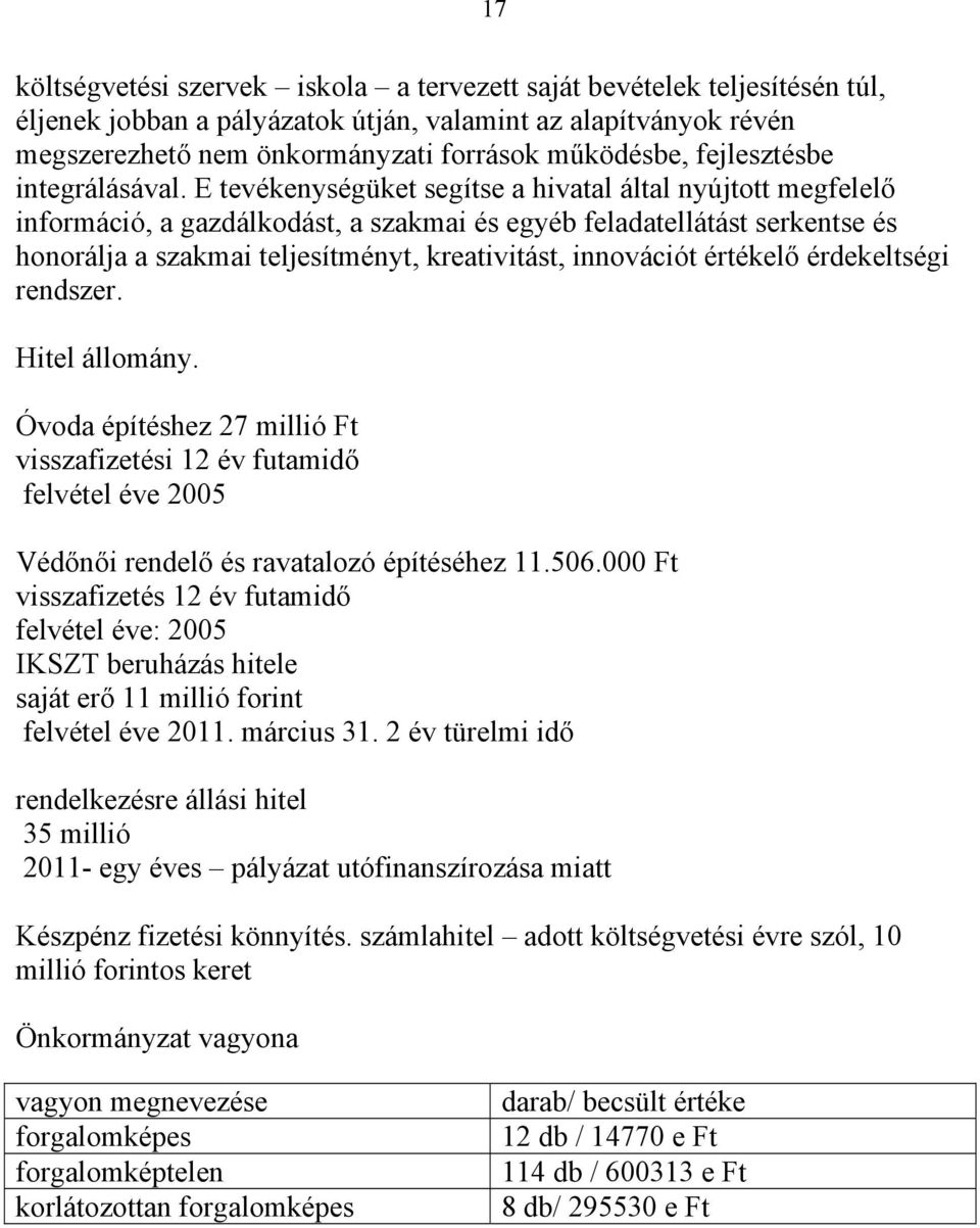 E tevékenységüket segítse a hivatal által nyújtott megfelelő információ, a gazdálkodást, a szakmai és egyéb feladatellátást serkentse és honorálja a szakmai teljesítményt, kreativitást, innovációt