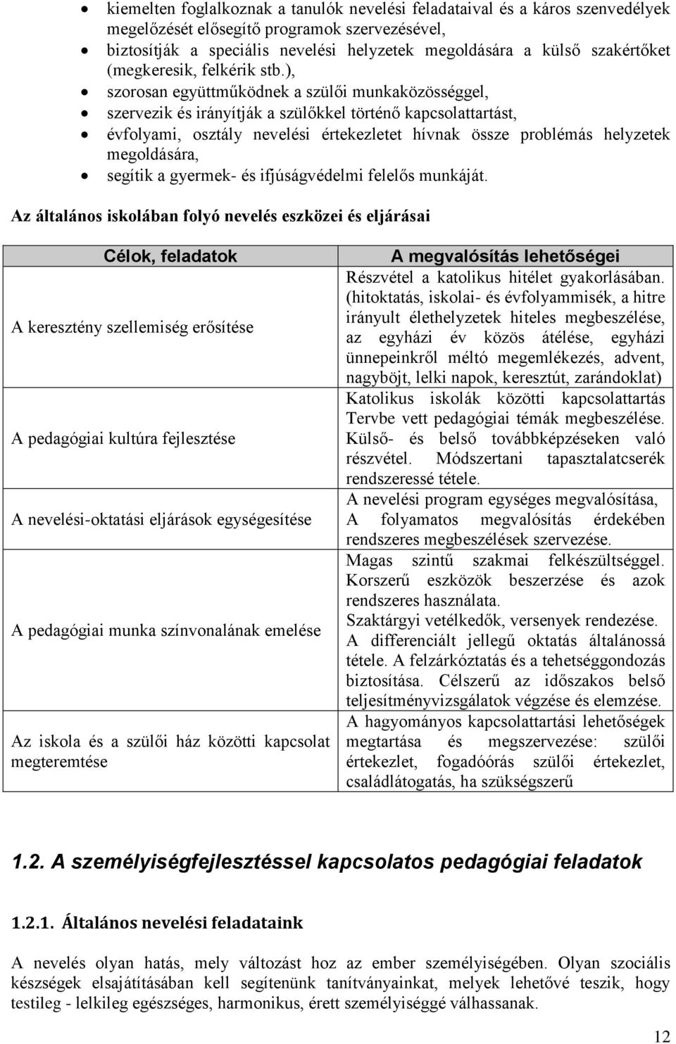 ), szorosan együttműködnek a szülői munkaközösséggel, szervezik és irányítják a szülőkkel történő kapcsolattartást, évfolyami, osztály nevelési értekezletet hívnak össze problémás helyzetek