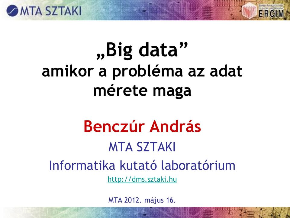 SZTAKI Informatika kutató