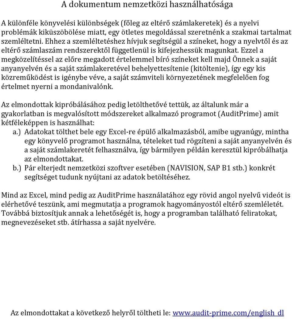 Ezzel a megközelítéssel az előre megadott értelemmel bíró színeket kell majd Önnek a saját anyanyelvén és a saját számlakeretével behelyettesítenie (kitöltenie), így egy kis közreműködést is igénybe