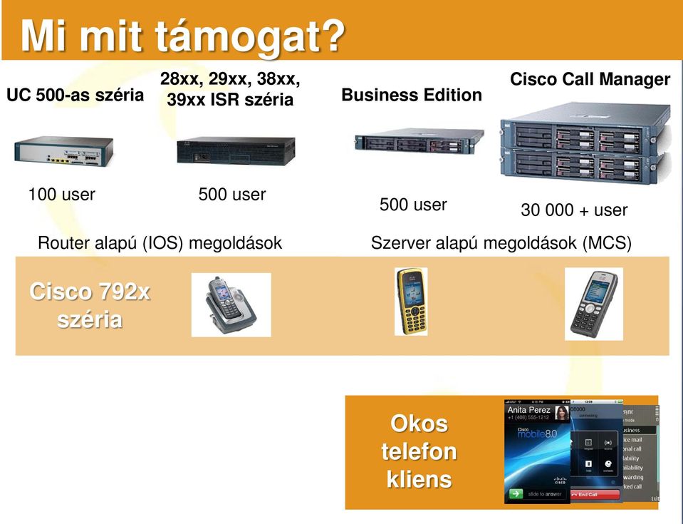 Edition Cisco Call Manager 100 user 500 user 500 user 30 000