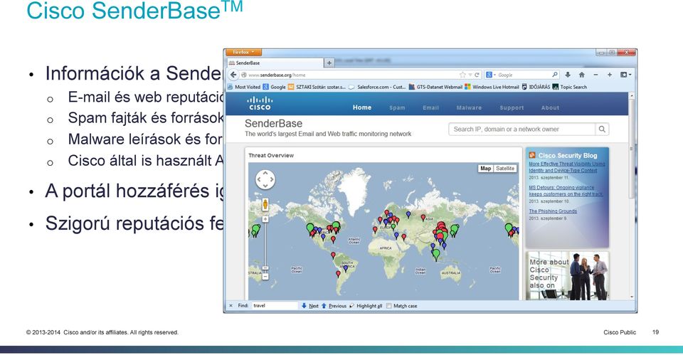 források; Cisco által is használt Anti-malware szolgáltatások válaszidejének mérése.