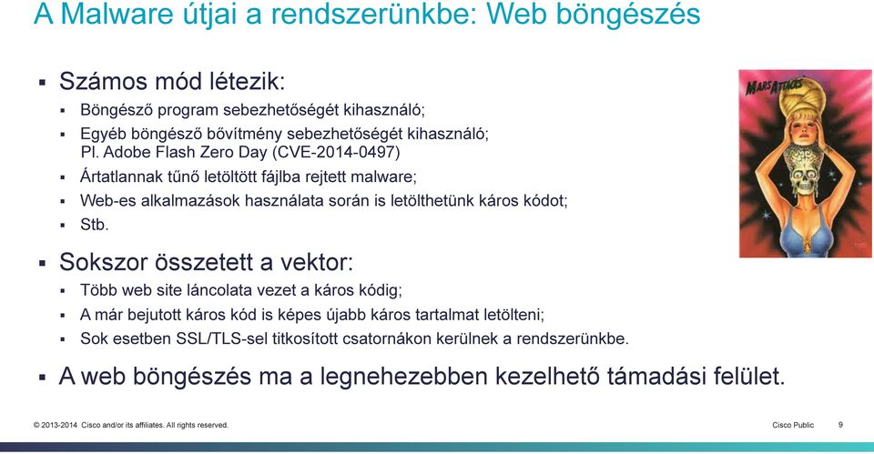 Adobe Flash Zero Day (CVE-2014-0497) Ártatlannak tűnő letöltött fájlba rejtett malware; Web-es alkalmazások használata során is letölthetünk káros kódot;