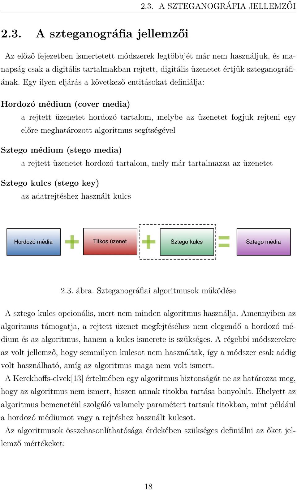 segítségével Sztego médium (stego media) a rejtett üzenetet hordozó tartalom, mely már tartalmazza az üzenetet Sztego kulcs (stego key) az adatrejtéshez használt kulcs Hordozó média Titkos üzenet