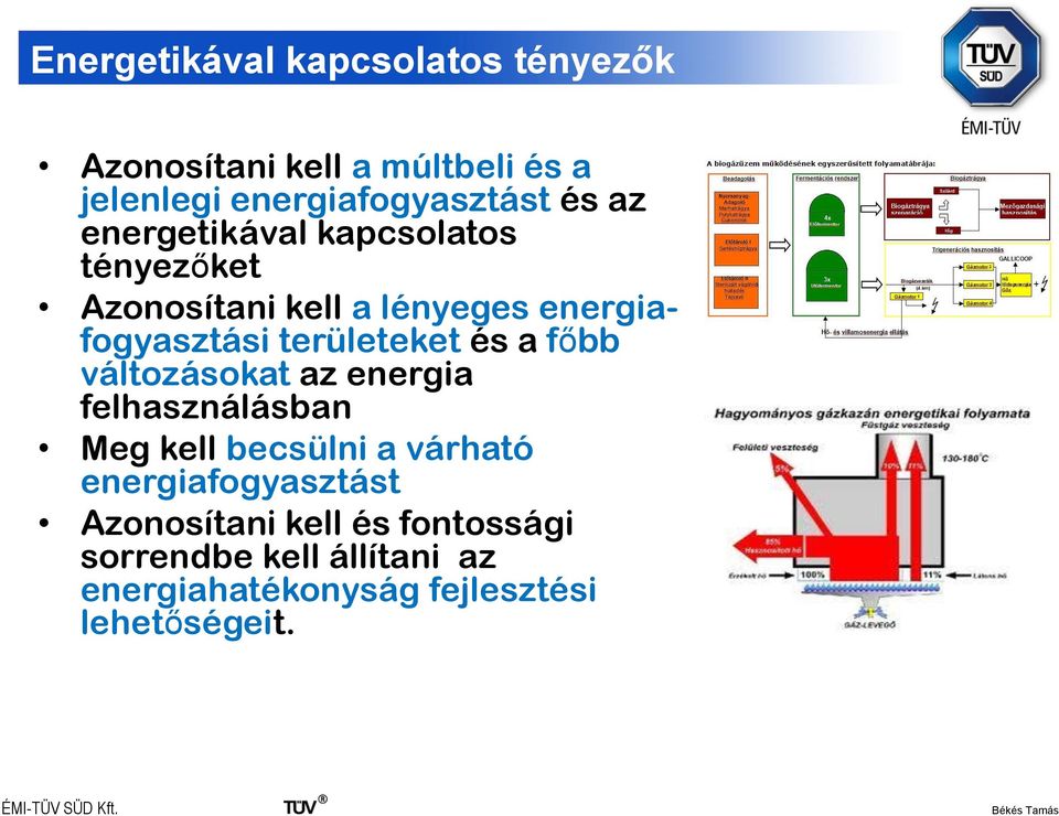 és a főbb változásokat az energia felhasználásban Meg kell becsülni a várható energiafogyasztást