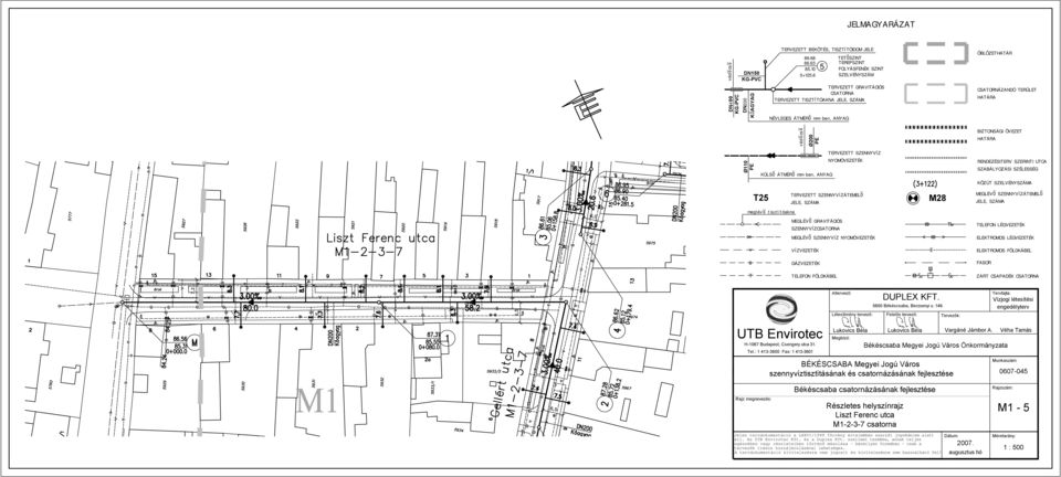 utca M1-2-3-7 csatorna áll. Az Kft.