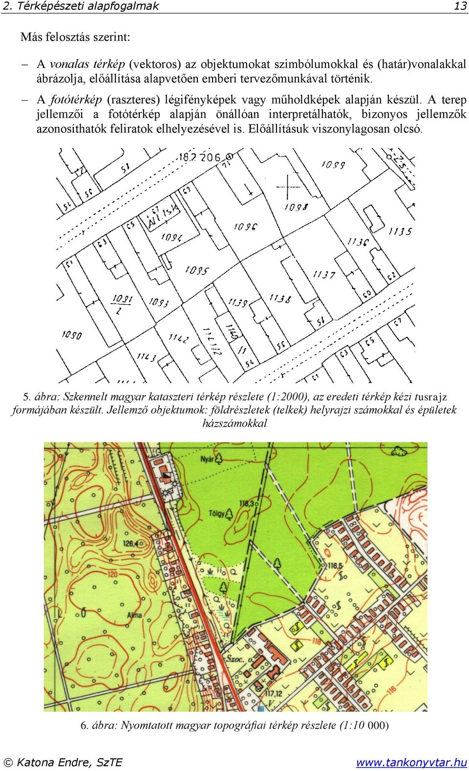 A terep jellemzői a fotótérkép alapján önállóan interpretálhatók, bizonyos jellemzők azonosíthatók feliratok elhelyezésével is. Előállításuk viszonylagosan olcsó. 5.