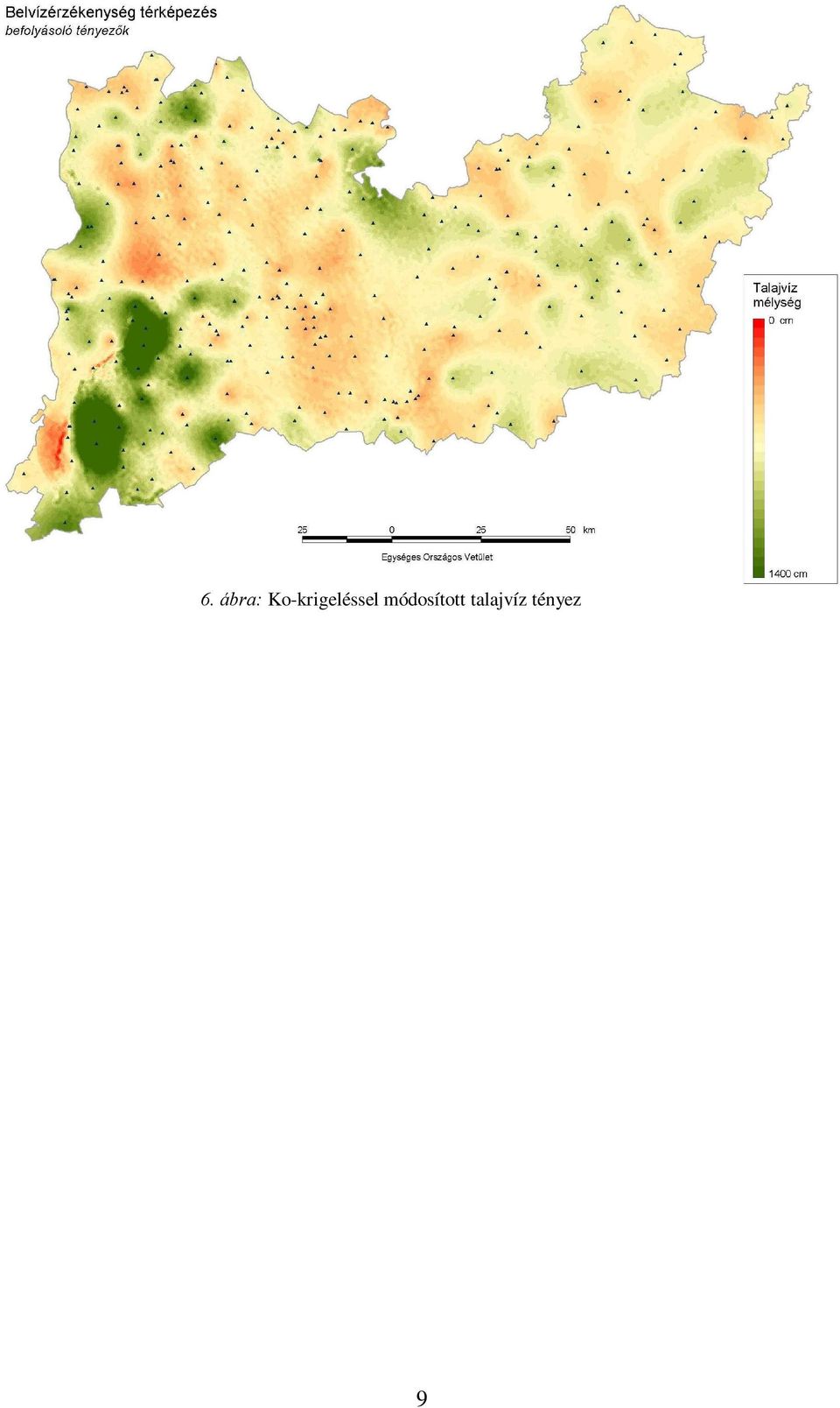 szerepük fontossága szerint. A belvíz-veszélyeztetettségi szintézistérkép szerkesztéséhez az egyes földhasználati kategóriák az 5. táblázat szerinti értékekkel jellemezhet k.