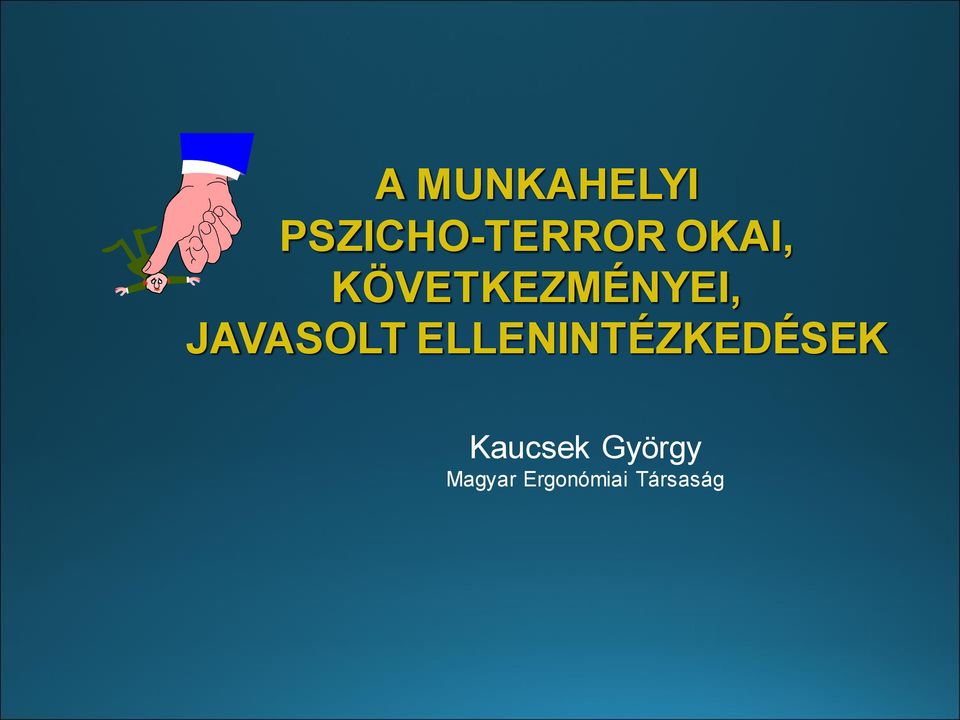 JAVASOLT ELLENINTÉZKEDÉSEK