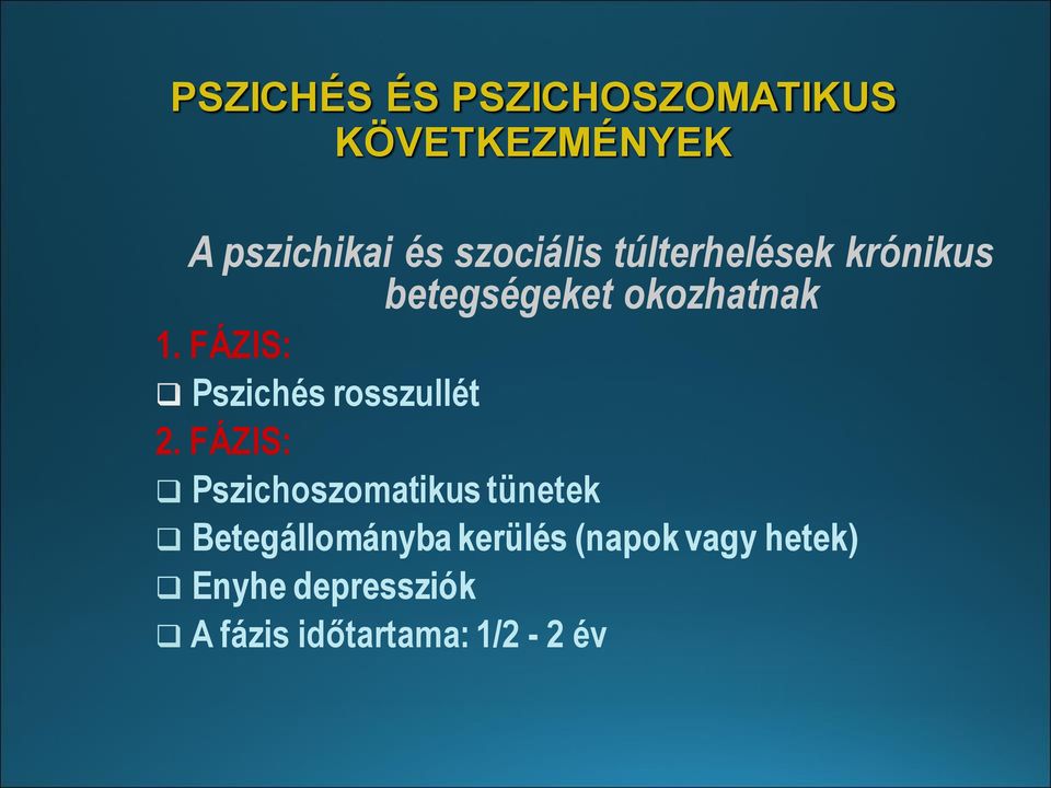 FÁZIS: Pszichés rosszullét 2.