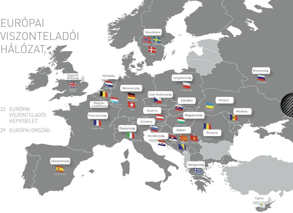Svájc Ausztria Franciaország Szlovákia Ukrajna Szlovénia 29 EURÓPAI ORSZÁG Franciaország Olaszország Szlovénia Moldávia Magyarország Balkán Románia