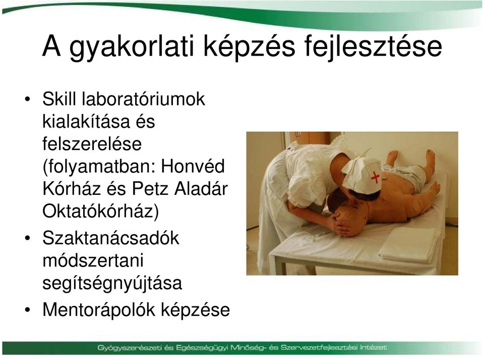 (folyamatban: Honvéd Kórház és Petz Aladár