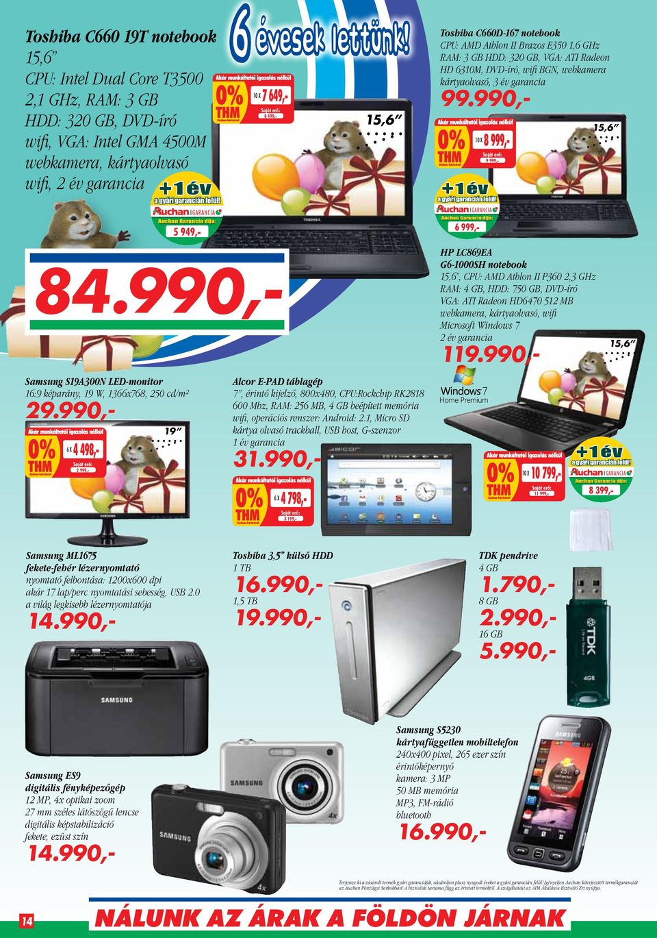 990-19 5 949- Samsung S19A300N LED-monitor 19 képarány 19 W 13x78 250 cd/m² 29.