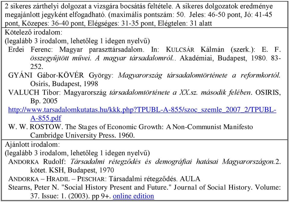 paraszttársadalom. In: KULCSÁR Kálmán (szerk.): E. F. összegyűjtött művei. A magyar társadalomról.. Akadémiai, Budapest, 1980. 83-252.