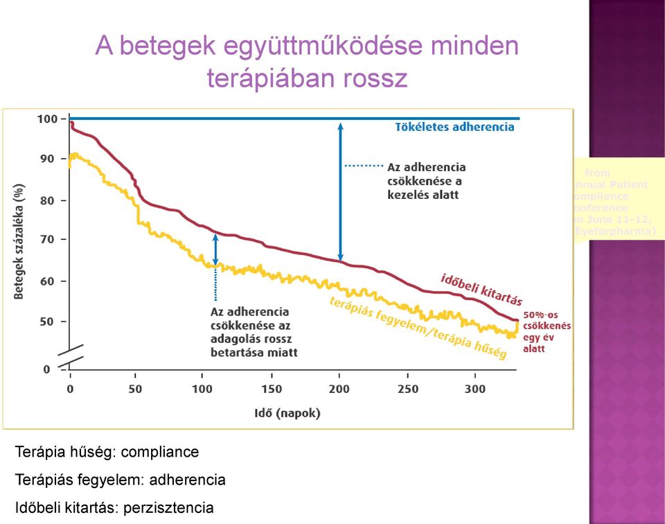 11-12, 2008 (Eyeforpharma) Terápia hűség: compliance