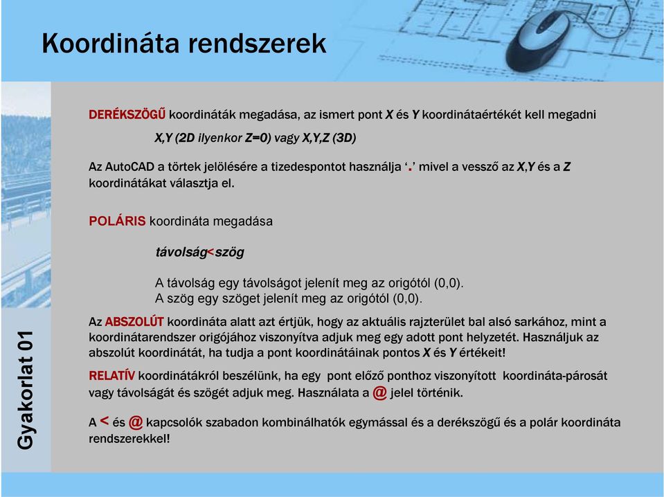 A szög egy szöget jelenít meg az origótól (0,0).