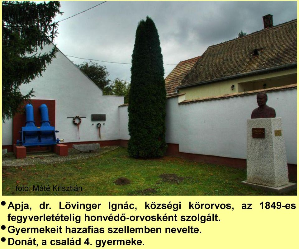 fegyverletételig honvédő-orvosként szolgált.