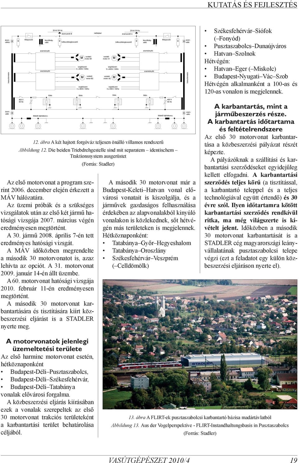 fõkapcsoló áramváltóá 25 kv 50 Hz tetõkábel áramszedö B M segédüzem 3 x 400V / 50Hz fûtés fütés Székesfehérvár Siófok ( Fonyód) Pusztaszabolcs Dunaújváros Hatvan Szolnok Hétvégén: Hatvan Eger (