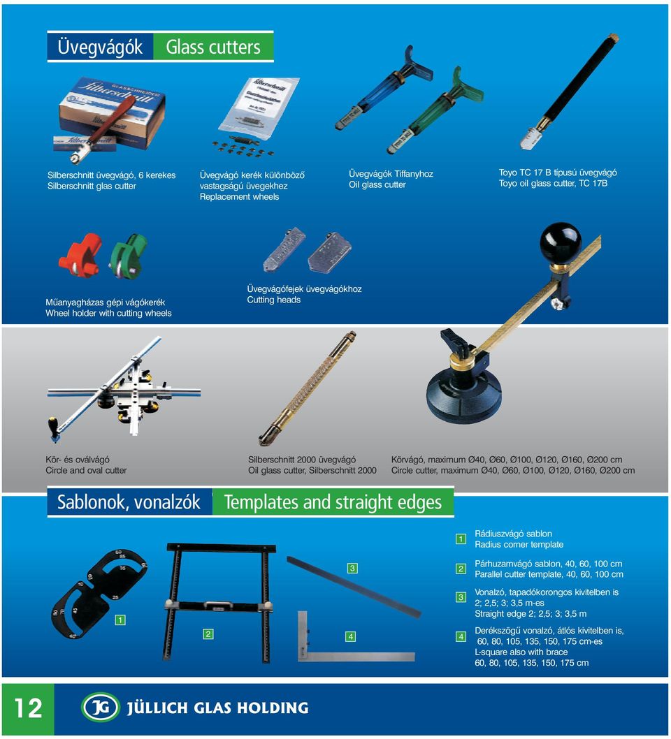 cutter, Silberschnitt 2000 Kör- és oválvágó Circle and oval cutter Sablonok, vonalzók Körvágó, maximum Ø40, Ø60, Ø100, Ø120, Ø160, Ø200 cm Circle cutter, maximum Ø40, Ø60, Ø100, Ø120, Ø160, Ø200 cm