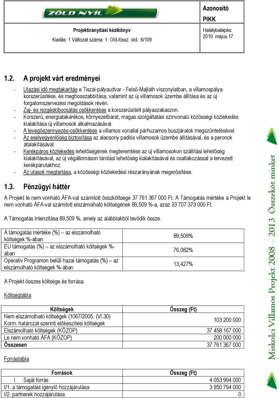 és az új forgalomszervezési megoldások révén. - Zaj- és rezgéskibocsátás csökkentése a korszerűsített pályaszakaszon.