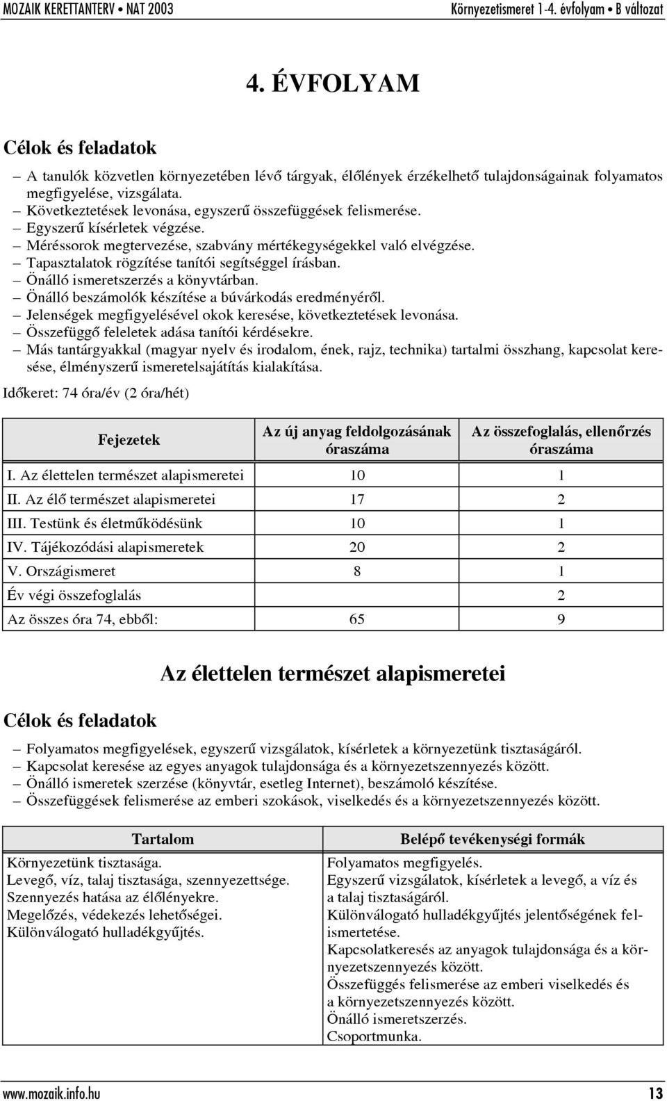 Önálló beszámolók készítése a búvárkodás eredményérõl. Jelenségek megfigyelésével okok keresése, következtetések levonása. Összefüggõ feleletek adása tanítói kérdésekre.