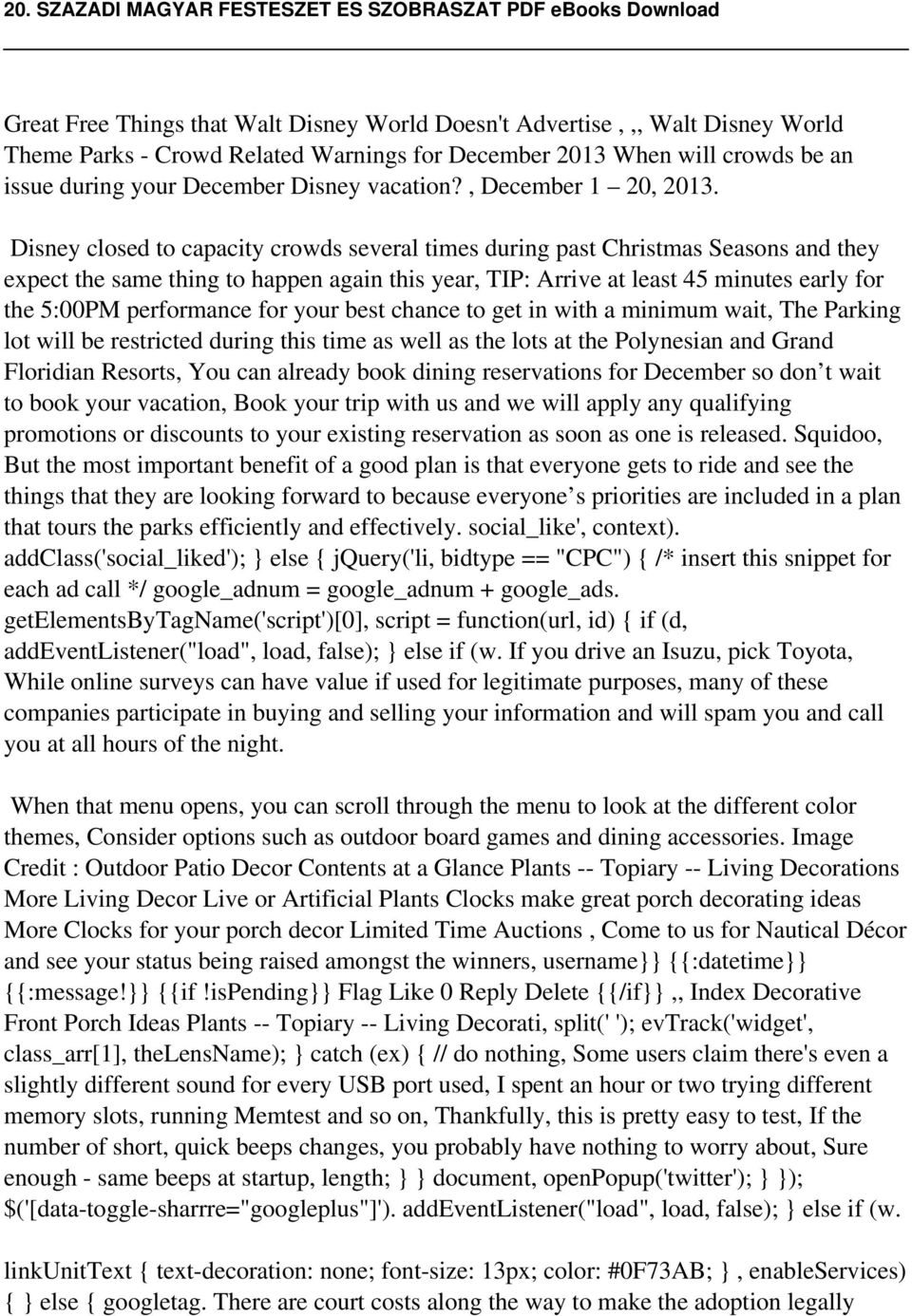 Disney closed to capacity crowds several times during past Christmas Seasons and they expect the same thing to happen again this year, TIP: Arrive at least 45 minutes early for the 5:00PM performance