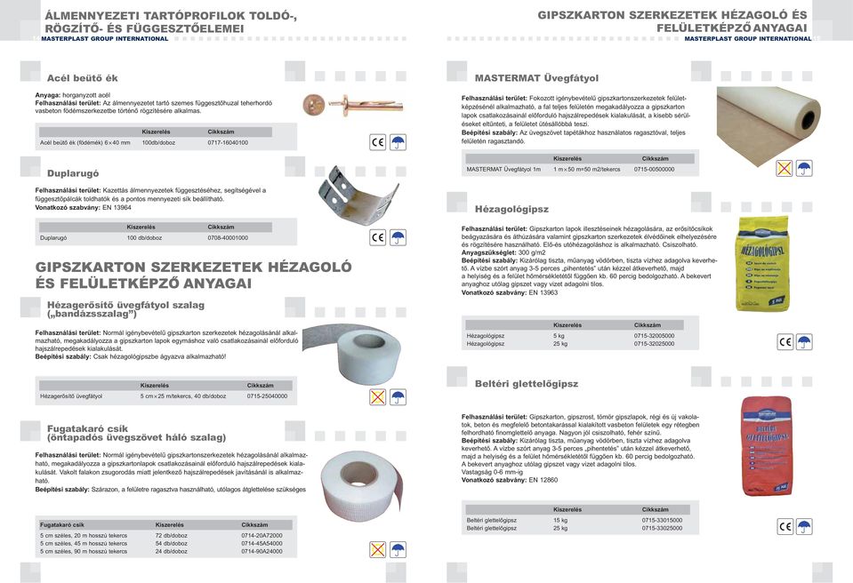 Acél beütő ék (födémék) 6 40 mm 100db/doboz 0717-16040100 Duplarugó Felhasználási terület: Kazettás álmennyezetek függesztéséhez, segítségével a függesztőpálcák toldhatók és a pontos mennyezeti sík