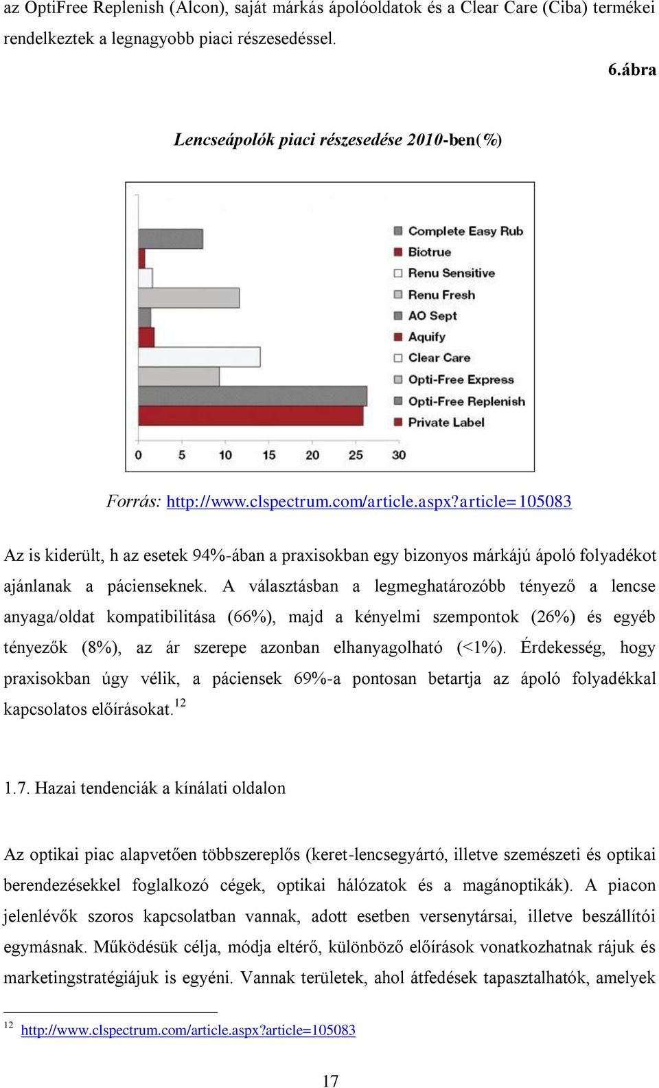 article=105083 Az is kiderült, h az esetek 94%-ában a praxisokban egy bizonyos márkájú ápoló folyadékot ajánlanak a pácienseknek.