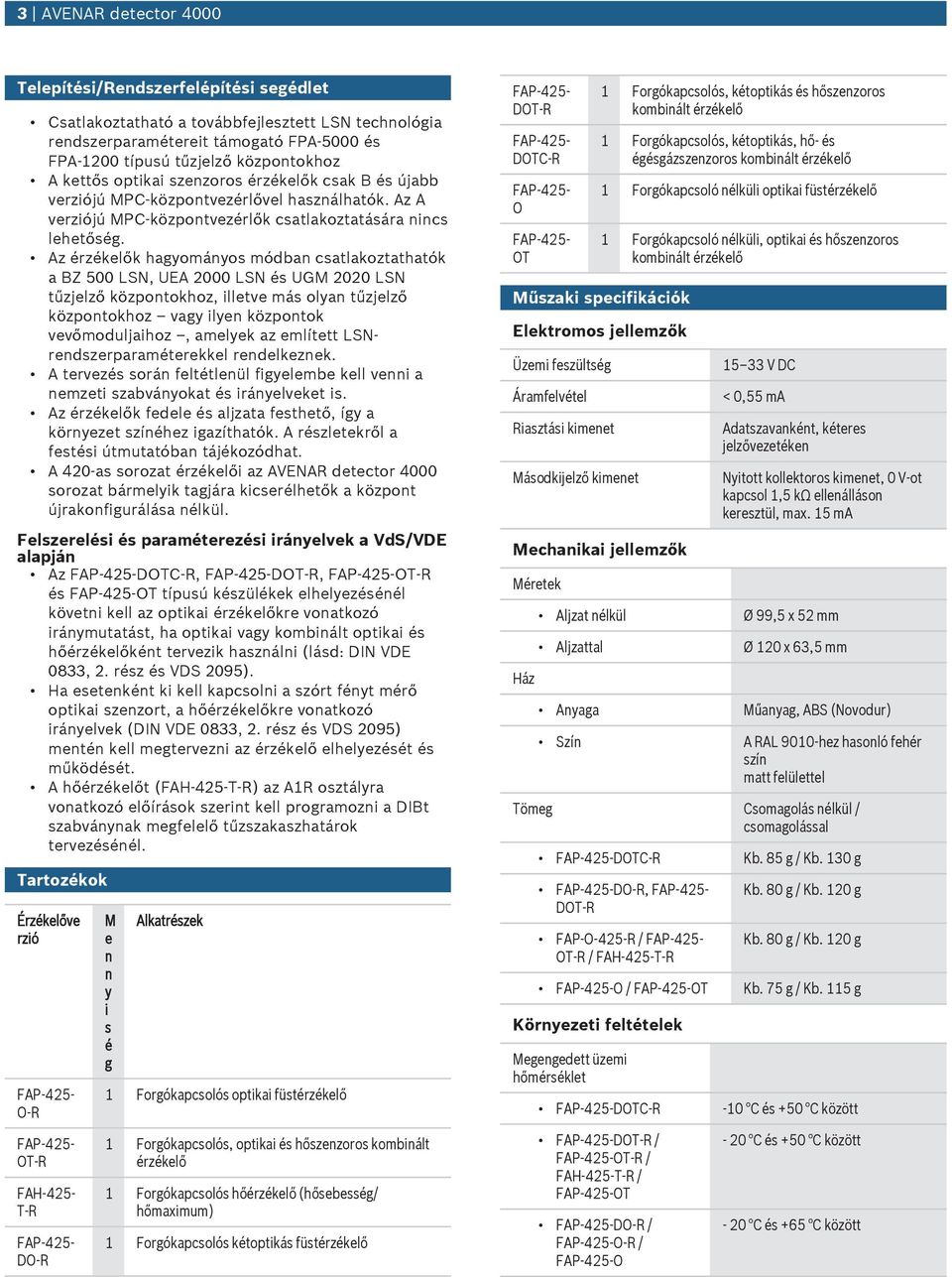 Az k hagyományos módban csatlakoztathatók a BZ 500 LSN, UEA 2000 LSN és UGM 2020 LSN tűzjelző központokhoz, illetve más olyan tűzjelző központokhoz vagy ilyen központok vevőmodljaihoz, amelyek az