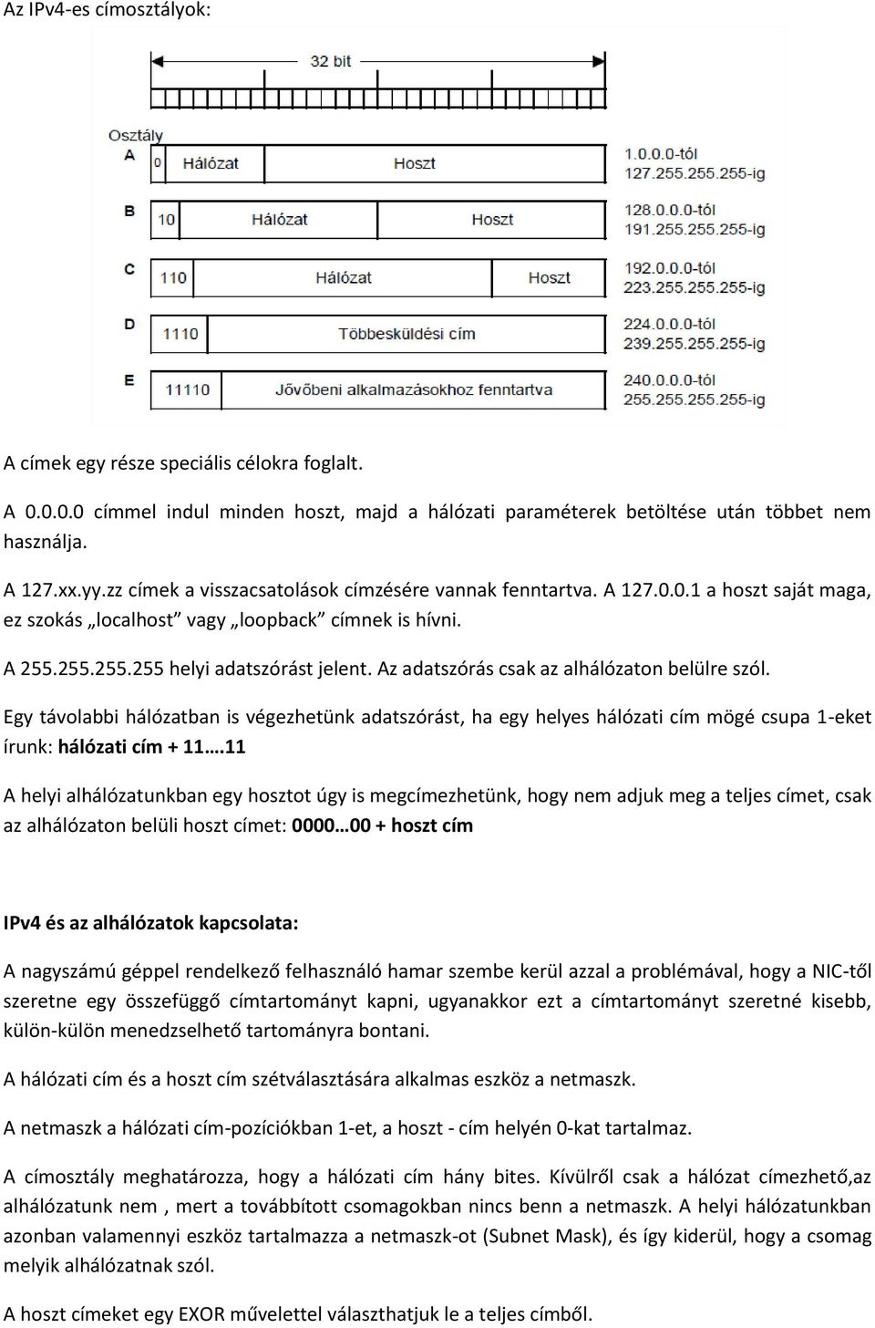 Az adatszórás csak az alhálózaton belülre szól. Egy távolabbi hálózatban is végezhetünk adatszórást, ha egy helyes hálózati cím mögé csupa 1-eket írunk: hálózati cím + 11.