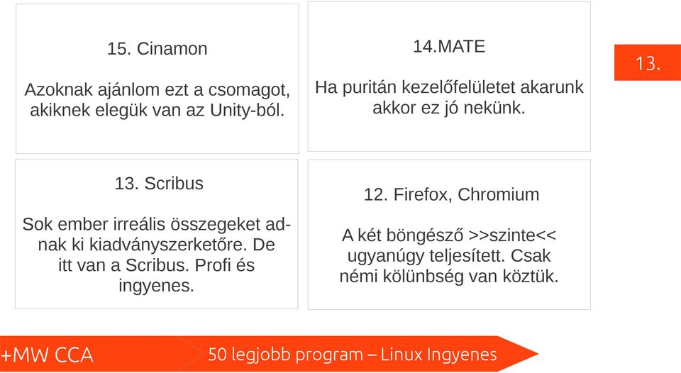 13. Scribus Sok ember irreális összegeket adnak ki kiadványszerketőre. De itt van a Scribus.