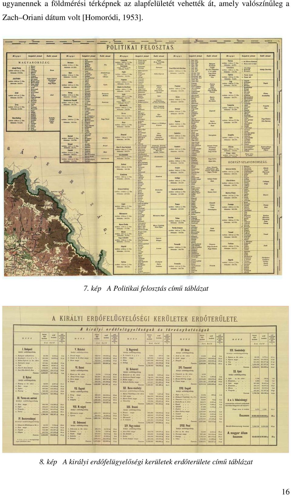 1953]. 7. kép A Politikai felosztás címő táblázat 8.