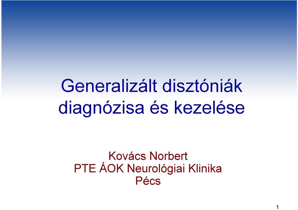 Kovács Norbert PTE ÁOK