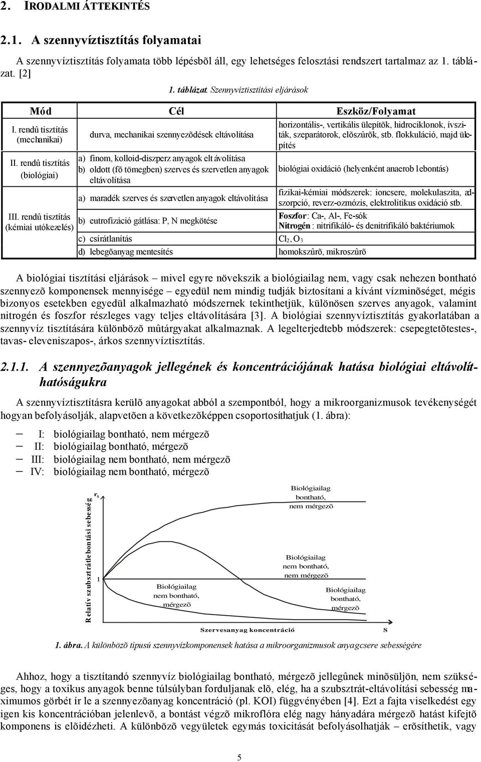 rendû tisztítás (kémiai utókezelés) durva, mechanikai szennyezõdések eltávolítása a) finom, kolloid-diszperz anyagok elt ávolítása b) oldott (fõ tömegben) szerves és szervetlen anyagok eltávolítása