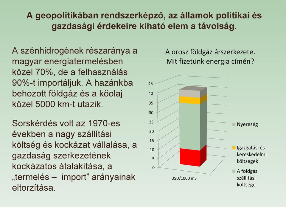 A hazánkba behozott földgáz és a kőolaj közel 5000 km-t utazik.