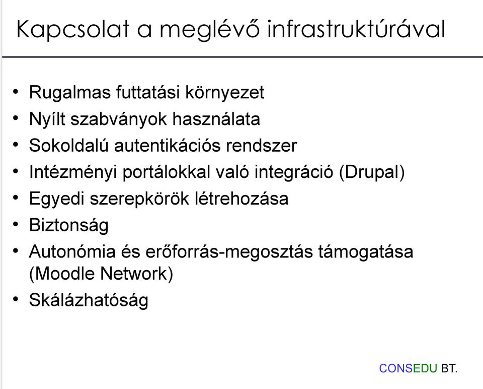 portálokkal való integráció (Drupal) Egyedi szerepkörök létrehozása