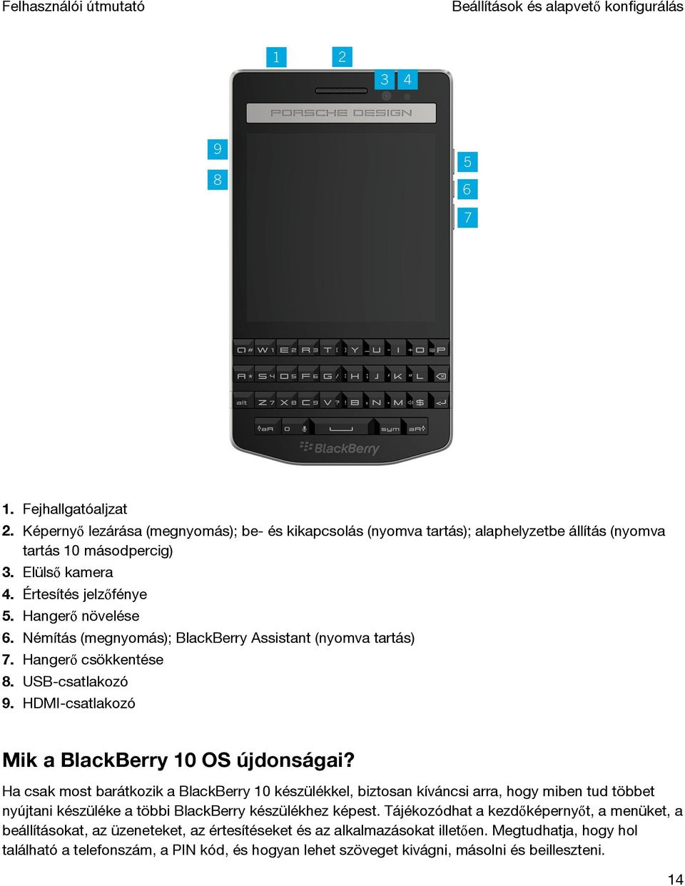 HDMI-csatlakozó Mik a BlackBerry 10 OS újdonságai?