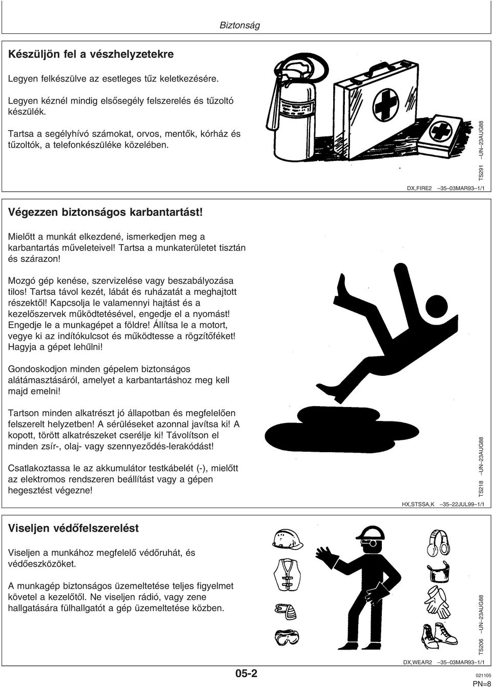 Mielőtt a munkát elkezdené, ismerkedjen meg a karbantartás műveleteivel! Tartsa a munkaterületet tisztán és szárazon! Mozgó gép kenése, szervizelése vagy beszabályozása tilos!