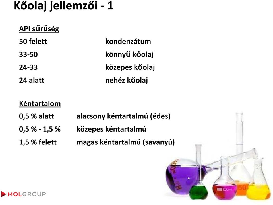 Kéntartalom 0,5 % alatt alacsony kéntartalmú(édes) 0,5 %-