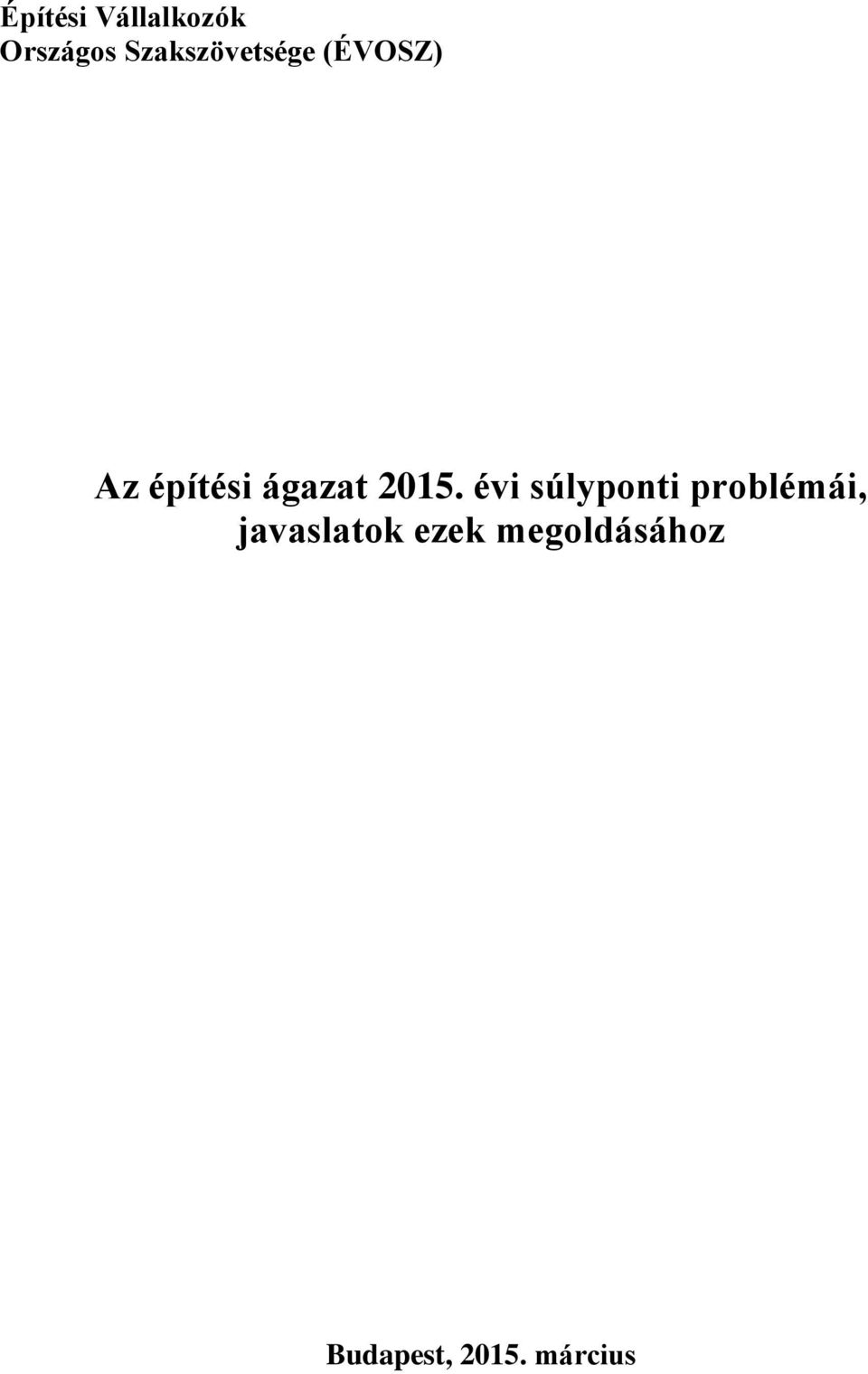 ágazat 2015.