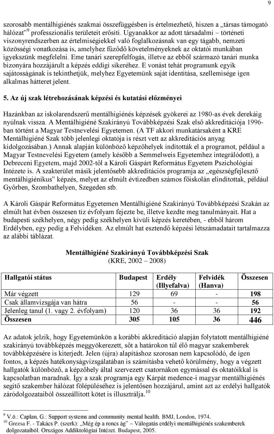 munkában igyekszünk megfelelni. Eme tanári szerepfelfogás, illetve az ebből származó tanári munka bizonyára hozzájárult a képzés eddigi sikeréhez.