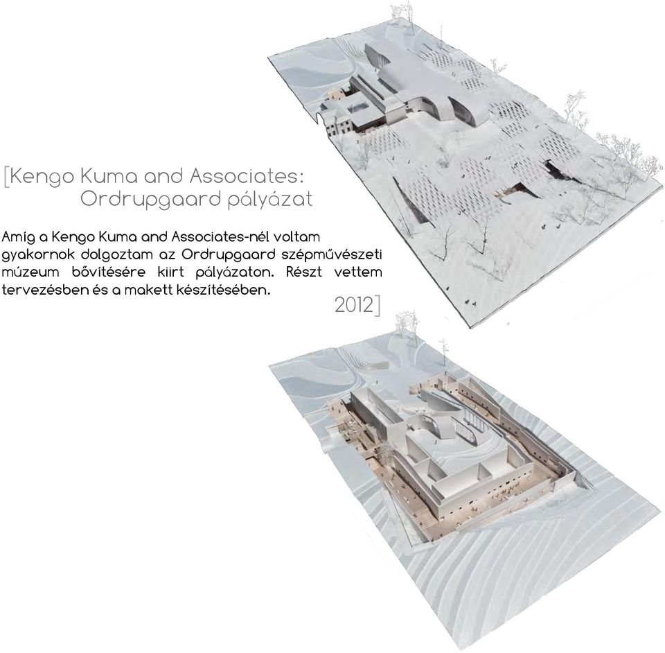 az Ordrupgaard szépművészeti múzeum bővítésére kiirt