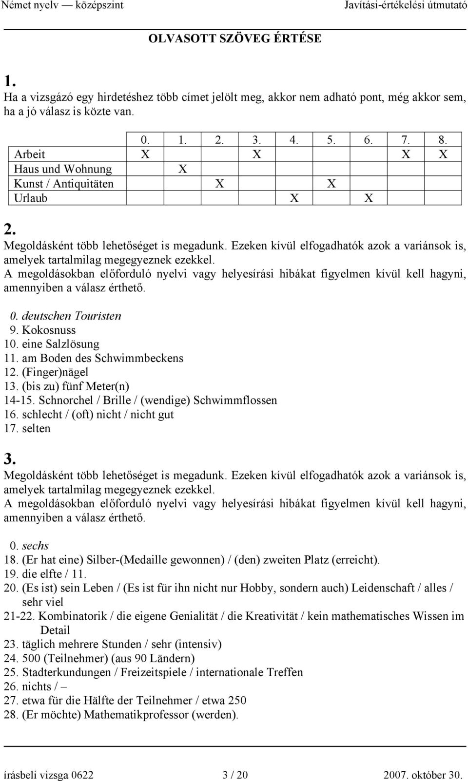 Ezeken kívül elfogadhatók azok a variánsok is, amelyek tartalmilag megegyeznek ezekkel.