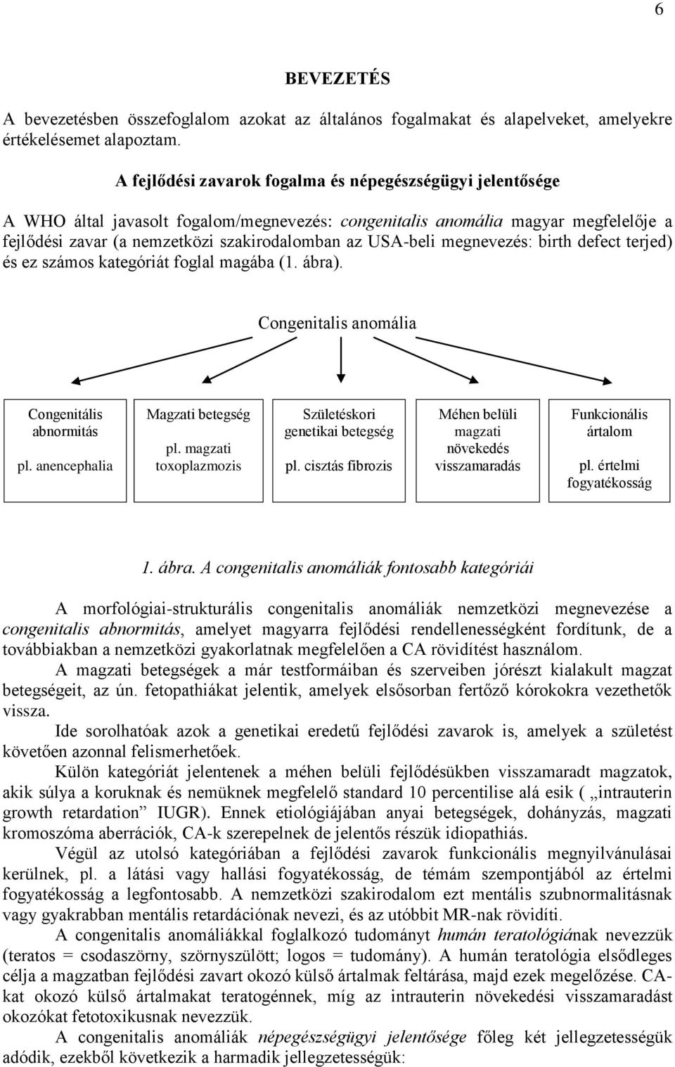 USA-beli megnevezés: birth defect terjed) és ez számos kategóriát foglal magába (1. ábra). Congenitalis anomália Congenitális abnormitás pl. anencephalia Magzati betegség pl.