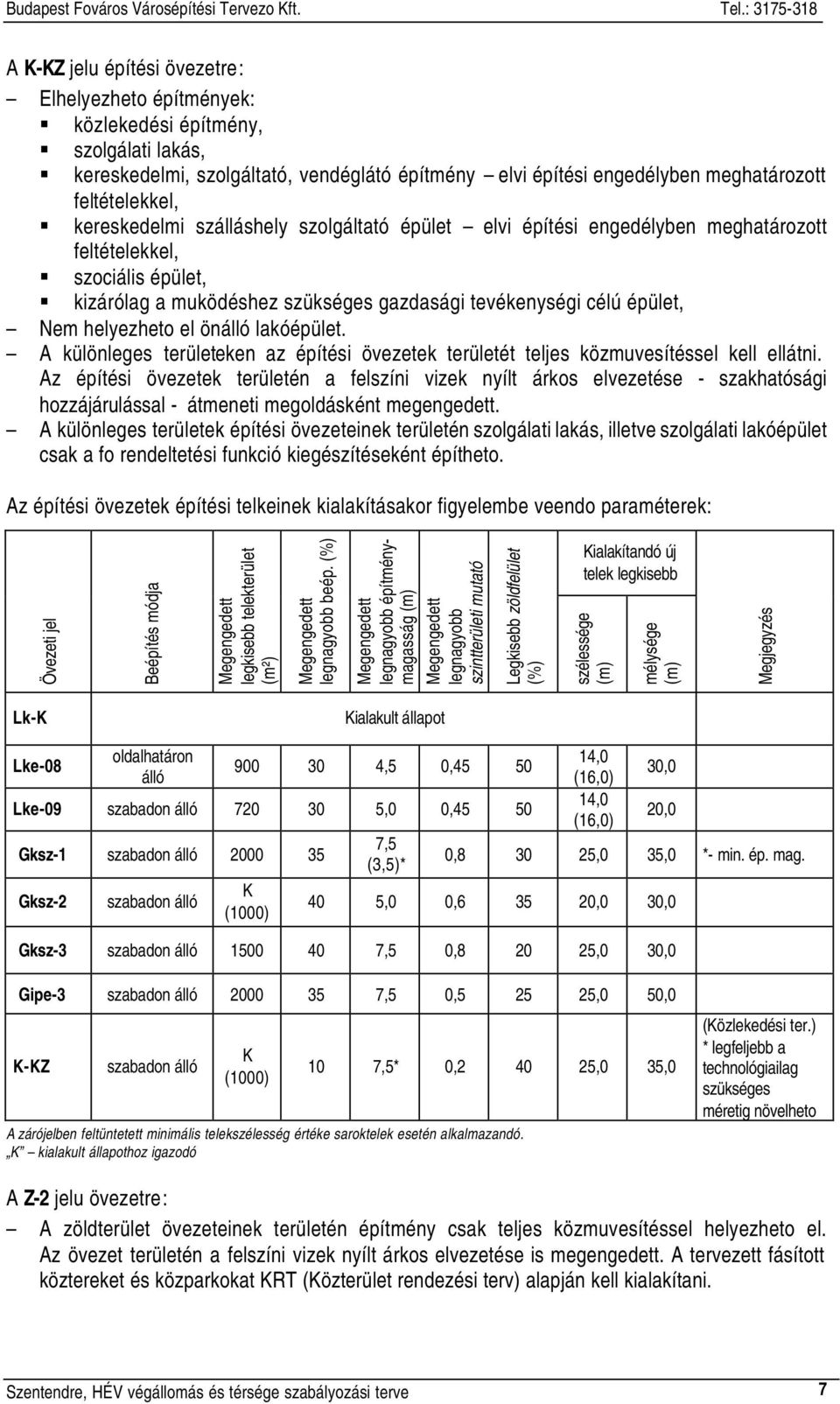 el önálló lakóépület. A különleges területeken az építési övezetek területét teljes közmuvesítéssel kell ellátni.